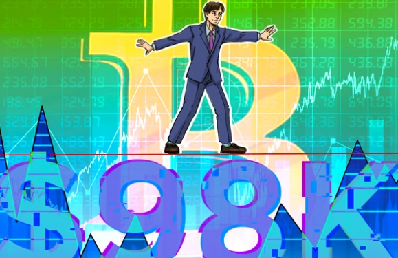 比特币在关键趋势线之间波动,9.8万美元推高“溢价”